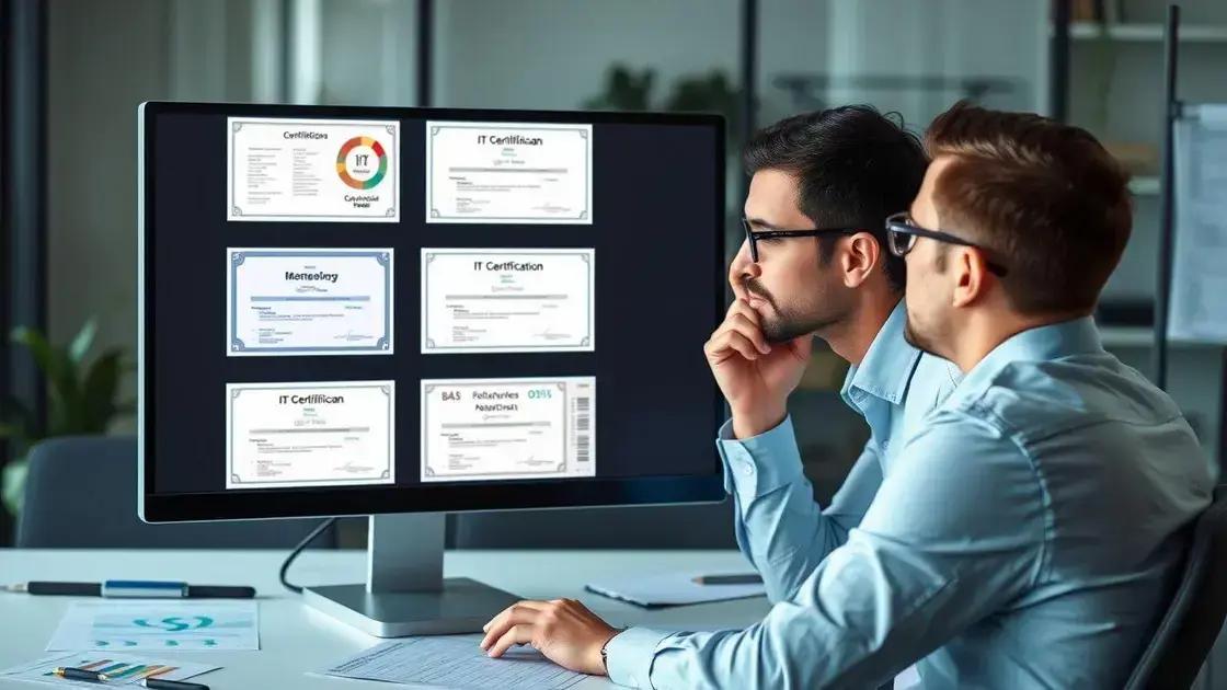 como escolher a certificação ideal para sua área de atuação